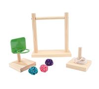 CIYODO Parrot Shooting Hoop Toy Bird Training Educating Toy Fun Safe Chewing for African Grey Parrots