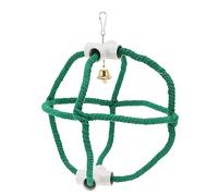 CIYODO Pet Bird Parrot Swing Chewing Cotton Rope Swing with Bell for Cage for Parrots to Anxiety and Trim Beaks for Caged Birds