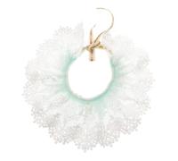 CIYODO Pet Cat Lace Collar with Pearls Neck Tie for Parties Special Occasions Elegant Neckwear for Cats present for Birthdays Festivals