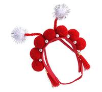 CIYODO Pet Headpiece Dog Headdress Pet Costume Accessory Traditional Peking Opera Style Hat