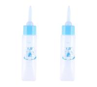 CIYODO Pet Nursing Bottles with Plastic and Silicone Material 2pcs 30ml Milk Feeder for Small Pets Healthy and Not Easily to Break Suitable for Rabbits and Kittens