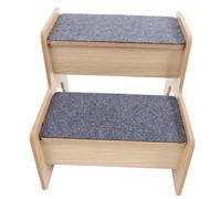 CIYODO PET Stairs Dog Ladder Bed Steps 2-Step Wooden for Dogs Cat Portable PET Ramp Easy Install