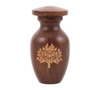 CIYODO Pet Urn Wood Dog Cat Memorial Shadow Box Cremation Urn Pet Ashes Keepsake Funeral Supplies