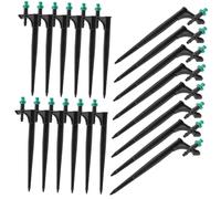 CIYODO Plant Spray Nozzle with Removable Sprinkler Head Black Plastic 20pcs Watering Spray Gun and Water Amount Adjustment for Garden Management and Lawn Misting