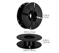 CIYODO Plastic Cable Storage Reel Cord Organizer Lightweight Plastic Extension Cord Reel for Camping Motorhome Caravan Use Compact Black Cable Roller for Tidy Wire Management