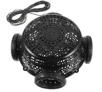 CIYODO Plastic Fishing Trap Cage for Crawfish and Crab Catching, 4-Compartment Reusable Shrimp and Lobster Mesh 6m Rope, Portable River Fish Trap for Eel and Minnow Fishing