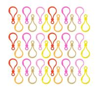 CIYODO Plastic Keychain Lobster Claw Clasps 100pcs Pp Clips for DIY Crafts with Multi-Functional Design to Prevent Keys Being Lost on Bags Random Color