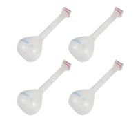 CIYODO Plastic Volumetric Flask with Stopper Reusable 250ml 4pcs PP Chemistry Volumetric Flask for School and Professional Laboratory Measurement