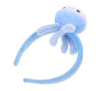 CIYODO Plush Blue Jellyfish Headband Ocean Animal Hair Hoop for Party Cosplay Halloween Christmas Costume Accessories Unique Design Fun Adult Hairband