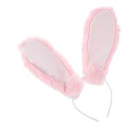 CIYODO Plush Bunny Ears Headband Lightweight Rabbit Ear Hairband Charming Easter Hair Accessories for Party Favor Cosplay Cute Fluffy Headwear