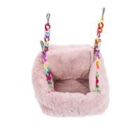 CIYODO Plush Winter Hanging Tent Bed for Small Animals Cozy Habitat for Hamsters Chinchillas Ferrets and Squirrels Lightweight Stylish Secure Design for Comfortable Resting and Play