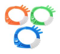 CIYODO Pool Diving Rings Set Plastic Fish Shaped Swim Through Bright Colors for Swimming Skill Development Portable Pool