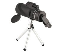 CIYODO Portable 40x60 High Magnification Telescope with Tripod and Phone Holder, Black Plastic Monocular for Bird Watching and Football Games, Lightweight and Sturdy Design