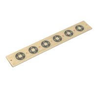CIYODO Portable Copper Six Emperor Ruler Small Traditional Chinese Style Measuring Tool with Auspicious Decorative Meaning Lightweight for Home and Artisans