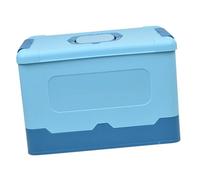CIYODO Portable Folding Plastic Storage Box Large Capacity Drop Resistant Tool Case for Small Parts Stationery Multifunctional Organizer for Home Office Use