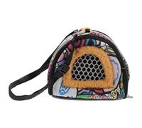 CIYODO Portable Guinea Pig Carrier Bag Lightweight Canvas and Plush Hamster Carrier with Soft Interior, Easy to Carry Small Animals Travel Tote for Outdoor Use