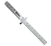 CIYODO Portable Machinist Ruler with Permanently Engraved Graduations, Metal Precision Ruler for Sewing and Patchwork, Accurate 6-inch Measuring Tool for Back to School Decorations