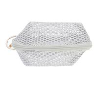 CIYODO Portable Mesh Makeup Sponge Holder Bag Breathable Storage Pouch with Hanging Ring for Personal Care Accessories Mini Cosmetic Organizer for Travel and Daily Use Light Grey