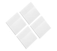 CIYODO Portable Pet Transparent White Adhesive Memo Pads Double-sided Smooth Writing Note Stickers for Office Students Teachers Practical Book Tabs for Plans Schedules and Reminders