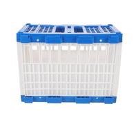 CIYODO Portable Plastic Pigeon Transport Box with Side Opening for Easy Handling Weather-resistant Racing Pigeon Basket Secure Carrier for Club Reporting and Home Use