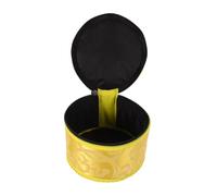 CIYODO Portable Storage Case for Tibetan Singing Bowl Zipper Closure Small Compact Meditation Bowl Bag for Travel and Yoga Practice