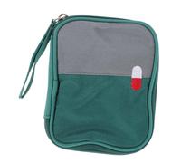 CIYODO Portable Travel Nursing Medicine Bag Lightweight Emergency Pouch with Zipper Closure for Outdoor and Home Use Small Green Organizer for Daily Medication and Family Safety