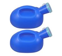 CIYODO Portable Urinal Bottle Nighttime Convenience for Men with Lid 2pcs Reusable Plastic Pee Urinal Made of Sturdy Pp and Pet Material for Travel, Camping, Car Use