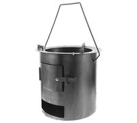 CIYODO Portable Wood Burning Stove with Handle Efficient Charcoal and Wood Bbq Grill for Home and Camping Windproof Outdoor Barbecue Supplies with Airflow Design for Smoke Reduction and