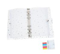 CIYODO Practical Budget Planner Binder with Refillable Loose Leaf Pockets for Cash Envelope Organizing Money Saving Expense Tracking and Personal Finance Management in Softcover White