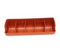 CIYODO Practical Compartment Pig Feeder Trough Durable Plastic Feeding Groove for Newborn Piglets Multi Use Farm Supply for Efficient Feeding and Reduced Competition