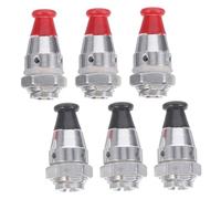 CIYODO Pressure Cooker Valve Replacement Parts Aluminum Alloy 6pcs Safety Alarm Relief Valves with Easy Installation and Precision Manufacturing for Pressure Cooker Accessories