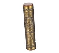 CIYODO Pressure Zinc Alloy Cigarette Case with Flip Lid Portable Travel Storage Tube for Tobacco Metal Compression Resistant Smoking Accessory Lightweight and Compact for Outdoor Use
