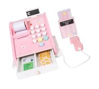 CIYODO Pretend Cash Register Safe Lightweight Material Educational Plaything for Hand Eye Coordination Creativity Fine Motor Skill Development Suitable for Shopping Role Play and Early