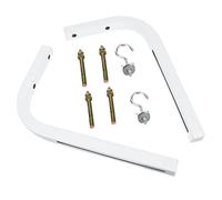 CIYODO Projector Screen Ceiling Mount Bracket, 2pcs Iron L-shaped Wall Hanging Hooks for Manual and Projector Screens, Secure Mounting on Wood Walls