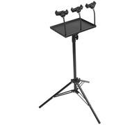 CIYODO Projector Stand Tripod Portable Adjustable Height with Phone Holder Black Abs and Iron Projector Laptop Stand Featuring Standard 1/4 Inch Screw Hole for Outdoor Use
