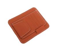 CIYODO PU Car Sun Visor Organizer with Sunglasses Holder Card Slots and Ticket Clip Space Saving Vehicle Storage for Driving License and Glasses Easy Access Interior Visor Holder