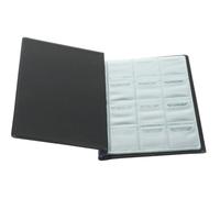 CIYODO PU Leather Coin Collecting Album Book 250 Pockets 10-Page Stamp and Commemorative Coin Storage Holder for Collectors Black Storage Organizer for Collection and Display