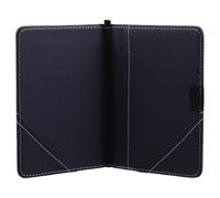 CIYODO PU Leather Golf Scorecard Holder Portable Yardage Tracker Organizer for Golfers Pocket Golf Scorebook Journal with Construction and Sports Club Accessories in Blue