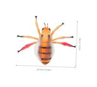 CIYODO Realistic Large Bee Figurine Educational Rubber Insect Model for School Projects and Family Games Promotes Curiosity and Observation Skills in Nature Learning