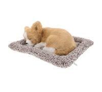 CIYODO Realistic Plush Dog Car Dashboard Ornament Cute Light Color Chihuahua Plush Mat Decorative Car Interior Pet Simulation for Decoration