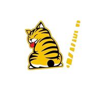 CIYODO Reflective Car Stickers Moving Cat Tail Decorate Your Car Fun Rear Windshield Decal Waterproof