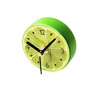 CIYODO Refrigerator Clock Magnet Green Lemon Fridge Sticker Round Magnetic Wall Clock Kitchen Timer for Home and Office