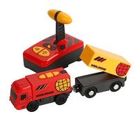 CIYODO Remote Control Electric Train for Cute Plaything for Color Shape Cognition Enhances Eye Hand Coordination present for Special Occasions Lightweight Portable Battery Random Color