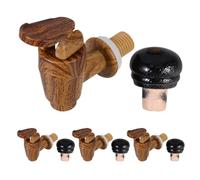 CIYODO Replacement Wine Beer Barrel Tap Plastic Spigot with Cork Stopper Flow Control Beverage Dispenser Accessory Kit Fits Wine and Beer Barrels Easy Installation