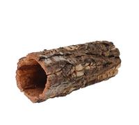 CIYODO Reptile Hideout Hollow Tree Trunk Cave for Gecko Lizard Tortoise Hermit Crab Nature-inspired Design Stable Easy-clean Terrarium Shelter Low Maintenance Reptile Hideaway for