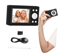 CIYODO Retro Digital Camera Compact Shoot with Memory Zoom -shake HD Video Sharing for Students Teens Travel Black Vintage Style