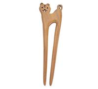 CIYODO Retro Hair Fork with Tiger Design Elegant Headdress for Women for Chinese Style Clothing and Hair Decoration Handmade Hairpin for Bun Styling and Daily Use