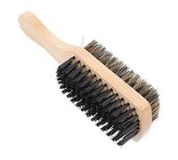 CIYODO Retro Medium Beard Brush with Stiff Boar Bristles and Beech Wood Handle Dual-sided Shredded Hair Sweep Brush for Men S Grooming and Oil Head Styling Neck Duster for Barbers and