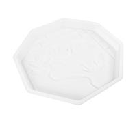 CIYODO Reusable Octagonal Garden Pavement Mold DIY Brick Mould for Pathway Stepping Stones Antique Chinese Style with Lotus and Carp Design Durable for Easy Demolding and Slip Resistance