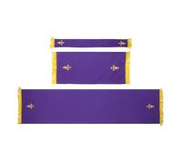 CIYODO Reversible Church Pulpit Table Cloth with Excellent Drape, Elegant Parament Set for Funeral and Wedding, Cloth Material with Refined Religious Artistry and Graceful Design